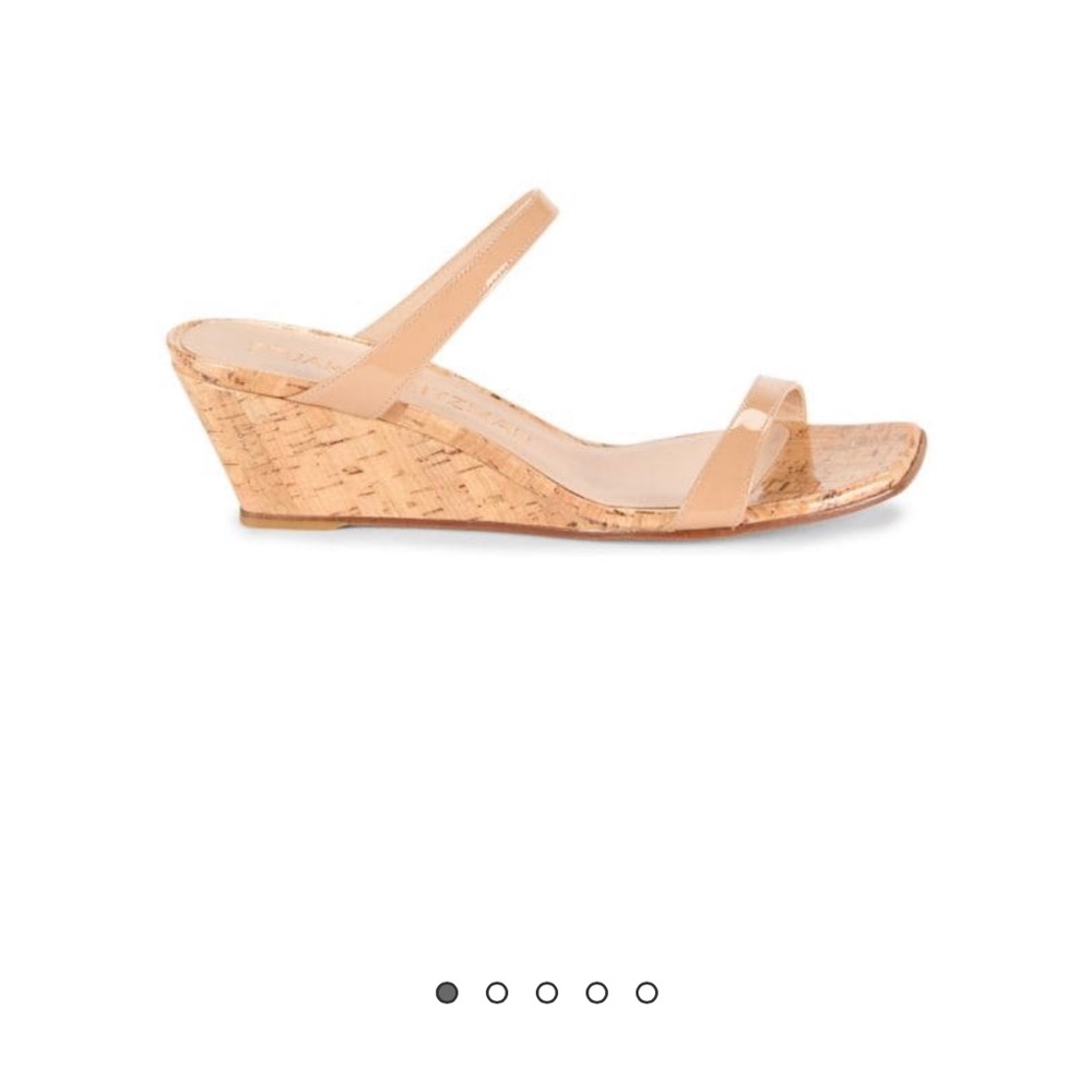Stuart Weitzman Beige and Cork wedges | never worn